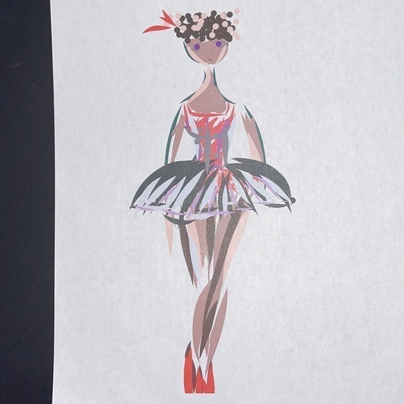 Digital illustration print from my book on amazon by me Sinta Margot with tablet - Picture 3 of 3